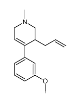 3-allyl-4-(3-methoxy-phenyl)-1-methyl-1,2,3,6-tetrahydro-pyridine结构式