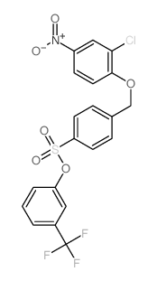 2-chloro-4-nitro-1-[[4-[3-(trifluoromethyl)phenoxy]sulfonylphenyl]methoxy]benzene picture