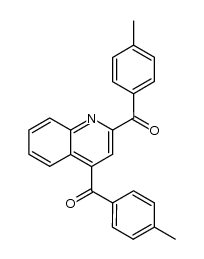 quinoline-2,4-diylbis(p-tolylmethanone)结构式