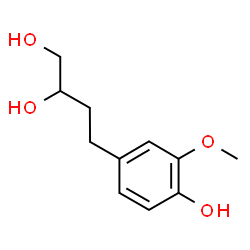 4-(4-Hydroxy-3-methoxyphenyl)butane-1,2-diol结构式