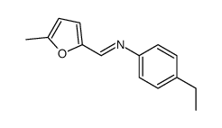 Benzenamine, 4-ethyl-N-[(5-methyl-2-furanyl)methylene]- (9CI) Structure