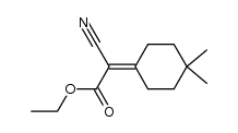 cyano-(4,4-dimethyl-cyclohexyliden)-acetic acid ethyl ester结构式