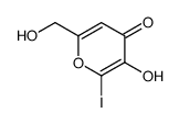 3-hydroxy-6-(hydroxymethyl)-2-iodopyran-4-one Structure