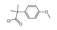 2-(4-methoxy-phenyl)-2-methyl-propionyl chloride Structure