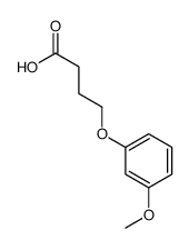 4-(3-methoxyphenoxy)butanoic acid结构式