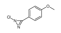 1-chloro-3-(4-methoxyphenyl)diazirine结构式