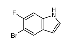 5-Bromo-6-fluoro-1H-indole Structure