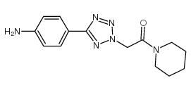 2-[5-(4-Amino-phenyl)-tetrazol-2-yl]-1-piperidin-1-yl-ethanone Structure