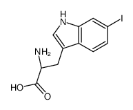 (2S)-2-amino-3-(6-iodo-1H-indol-3-yl)propanoic acid Structure