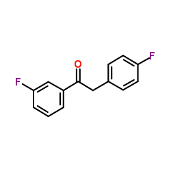 1-(3-Fluorophenyl)-2-(4-fluorophenyl)ethanone Structure