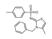 N-(3-benzyl-4-methyl-1,3-thiazol-2-ylidene)-4-methylbenzenesulfonamide Structure