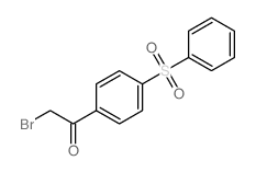 1-[4-(benzenesulfonyl)phenyl]-2-bromo-ethanone结构式