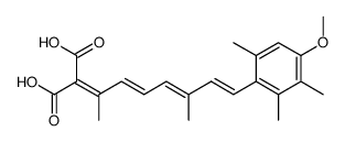 2-((3E,5E,7E)-8-(4-methoxy-2,3,6-trimethylphenyl)-6-methylocta-3,5,7-trien-2-ylidene)malonic acid结构式