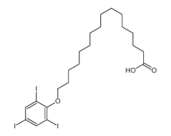 16-(2,4,6-triiodophenoxy)hexadecanoic acid Structure