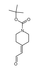 tert-butyl 4-(2-oxoethylidene)piperidine-1-carboxylate结构式
