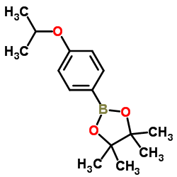 2-(4-ISOPROPOXYPHENYL)-4,4,5,5-TETRAMETHYL-1,3,2-DIOXABOROLANE structure