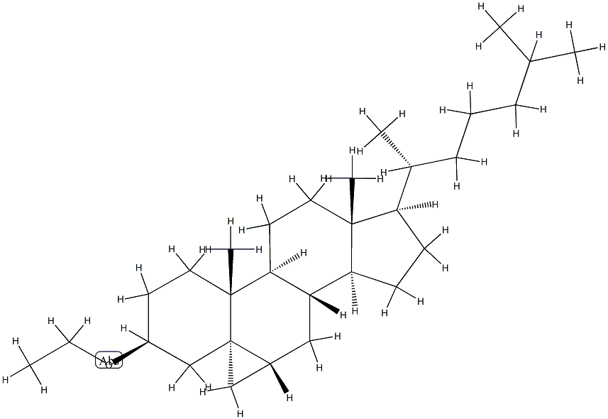 (3β,5α,6β)-3-Ethoxy-3',6-dihydrocyclopropa[5,6]cholestane structure