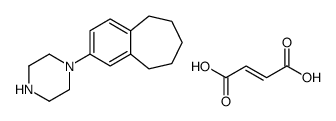 (E)-but-2-enedioic acid,1-(6,7,8,9-tetrahydro-5H-benzo[7]annulen-3-yl)piperazine结构式