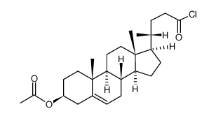 (3β)-3-(acetyloxy)chol-5-en-24-oyl chloride结构式