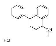 N-methyl-4-phenyl-1,2,3,4-tetrahydronaphthalen-1-amine,hydrochloride结构式