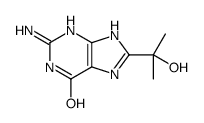 2-amino-8-(2-hydroxypropan-2-yl)-3,7-dihydropurin-6-one结构式