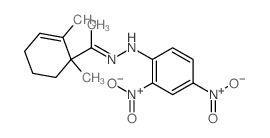 Ethanone, 1-(1,2-dimethyl-2-cyclohexen-1-yl)-,2-(2,4-dinitrophenyl)hydrazone结构式