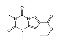 1,2,3,4-Tetrahydro-1,3-dimethyl-2,4-dioxopyrrolo[1,2-a]-1,3,5-triazine-7-carboxylic acid ethyl ester结构式