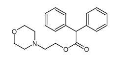 2-morpholin-4-ylethyl 2,2-diphenylacetate结构式