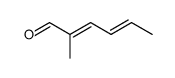 (E,E)-2-methylhexa-2,4-dienal Structure