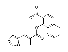 (7-nitroquinolin-8-yl) (E)-3-(furan-2-yl)-2-methylprop-2-enoate结构式