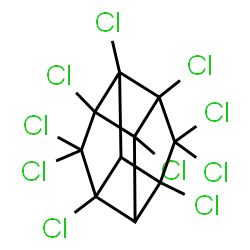 1,1a,2,2,3,4,5,5,5a,5b-Decachlorooctahydro-1,3,4-metheno-1H-cyclobuta[cd]pentalene结构式