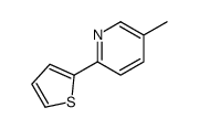 5-methyl-2-thiophen-2-ylpyridine结构式