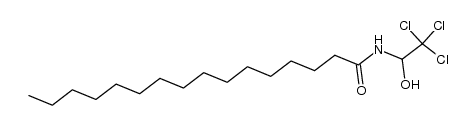 N-(2,2,2-trichloro-1-hydroxy-ethyl)-palmitamide结构式