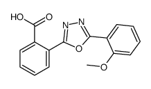 2-[5-(2-methoxyphenyl)-1,3,4-oxadiazol-2-yl]benzoic acid Structure