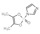 1H-Imidazole,1-(4,5-dimethyl-2-oxido-1,3,2-dioxaphosphol-2-yl)- Structure