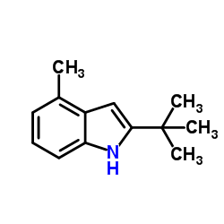2-tert-Butyl-4-methyl-1H-indole结构式
