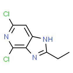 1H-Imidazo[4,5-c]pyridine,4,6-dichloro-2-ethyl-(9CI) structure