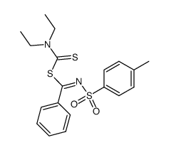 diethylcarbamothioicN-tosylbenzimidic thioanhydride Structure