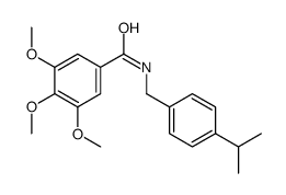 3,4,5-trimethoxy-N-[(4-propan-2-ylphenyl)methyl]benzamide结构式