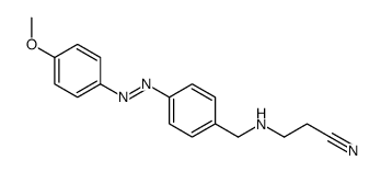 3-[[4-[(4-methoxyphenyl)diazenyl]phenyl]methylamino]propanenitrile Structure