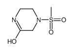 Piperazinone, 4-(methylsulfonyl)- (9CI) Structure