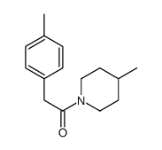 Piperidine, 4-methyl-1-[(4-methylphenyl)acetyl]- (9CI)结构式