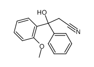 3-Phenyl-3-<2-methoxy-phenyl>-hydracrylsaeurenitril结构式
