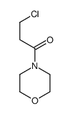 3-chloro-1-morpholin-4-ylpropan-1-one结构式