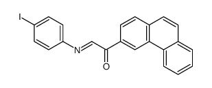 2-(4-iodophenyl)imino-1-phenanthren-3-ylethanone结构式