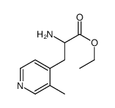 4-Pyridinepropanoicacid,alpha-amino-3-methyl-,ethylester(9CI)结构式