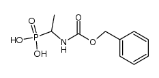 N-benzyloxycarbonyl-α-aminoethylphosphonic acid Structure