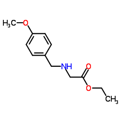 2-[(4-甲氧基苄基)氨基]乙酸乙酯结构式