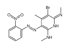 3-bromo-2-N,6-N,4-trimethyl-5-[(2-nitrophenyl)diazenyl]pyridine-2,6-diamine结构式