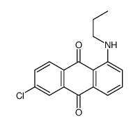 6-chloro-1-(propylamino)anthracene-9,10-dione结构式